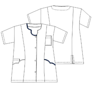Anaïs - Tunic - Short Sleeves - Women - 75cm My Blouse 