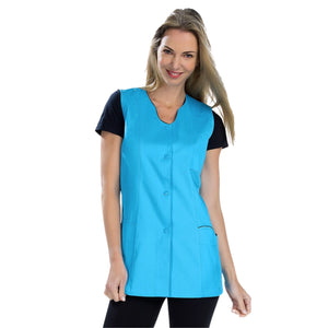 Anaïs - Tunic - Sleeveless - Women - 75cm My Blouse  Sergé-Atoll-Black-T6-XXXL