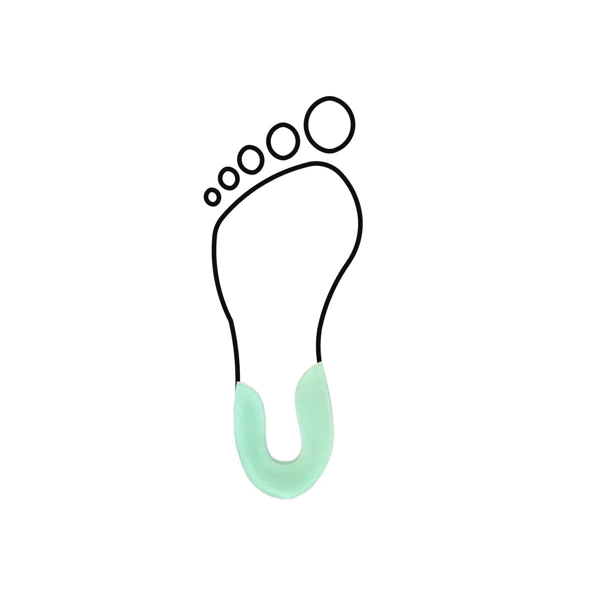 Schwartz heel ring - Shore 25-35 - Green - My Podologie