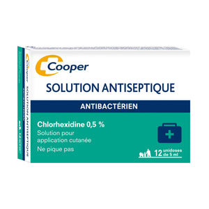 Chlorex antiséptico 0,5% caja de 12 monodosis de 5ml - Cooper - My Podologie