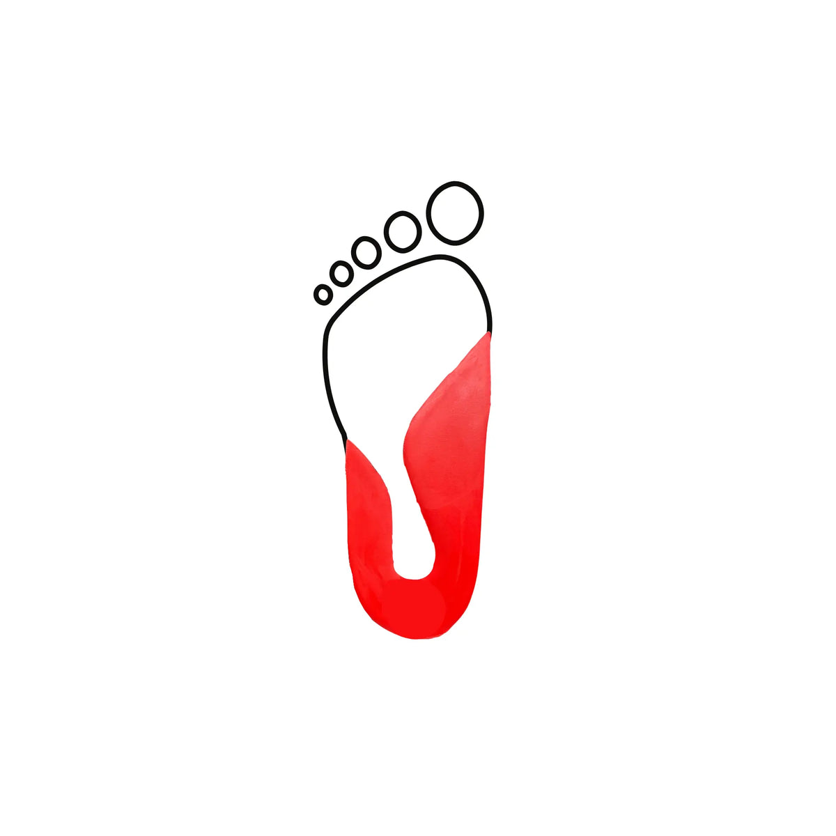 Firm Latex Foam Discharge Arch with High Internal Arch - Shore 30-40 - Red