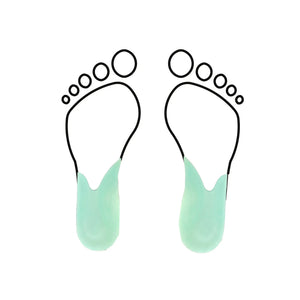 Discharge arch and heel padding - Shore 25-35 - Green - My Podologie