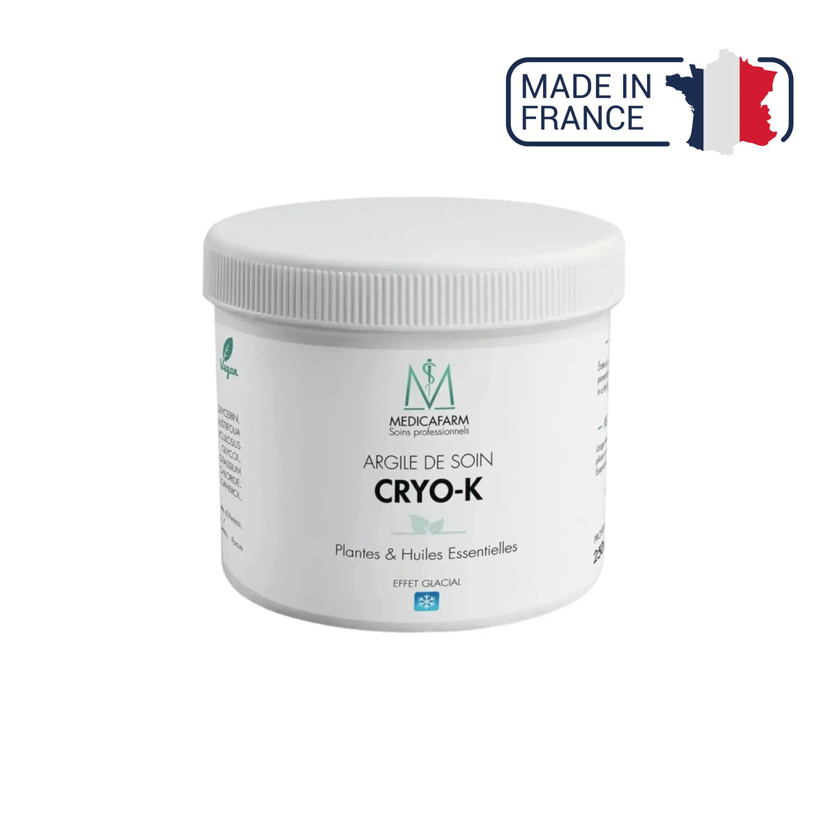 Arcilla de tratamiento Cryo-Argil "efecto hielo" - Bote de 250g o 500g - Medicafarm Medicafarm 250-g