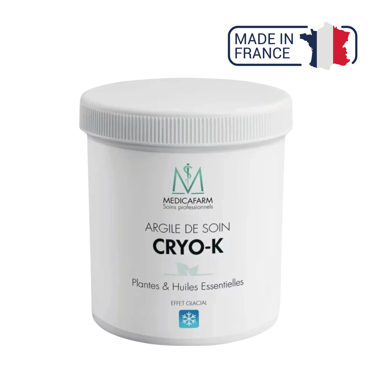 Arcilla de tratamiento Cryo-Argil "efecto hielo" - Bote de 250g o 500g - Medicafarm Medicafarm 500-g