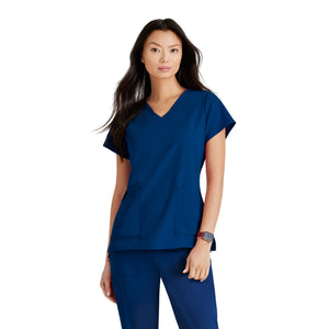 Aria - V-neck tunic - Women - Barco Unify BARCO  Navy Blue / XL