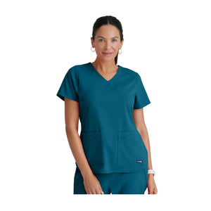 Aura - V-neck tunic - Women - Grey’s Anatomy Stretch Grey’s Anatomy Bahamas Blue / XL