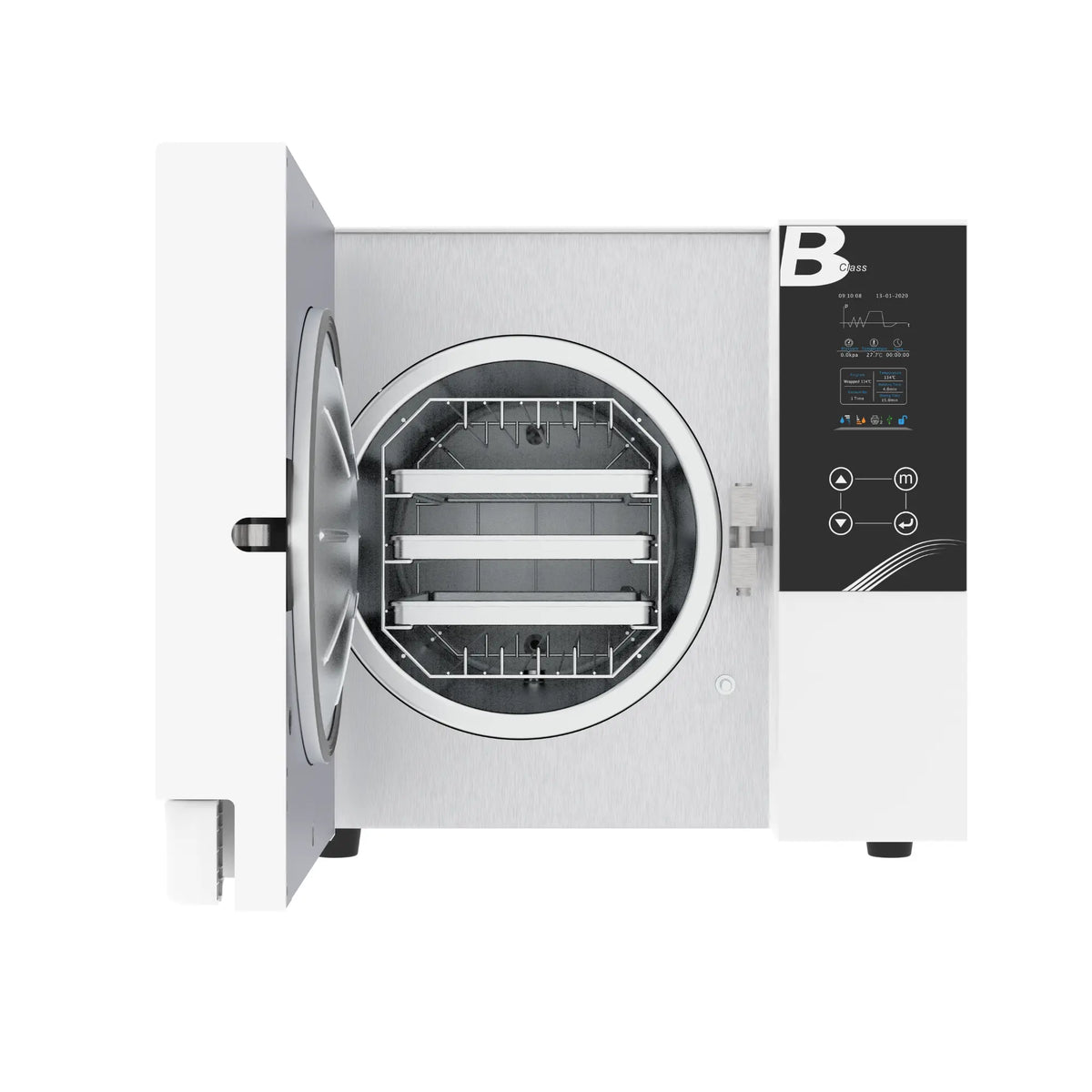 White Autoclave 8 Liters Class B with USB and integrated printer Icanclave Autoclaves 