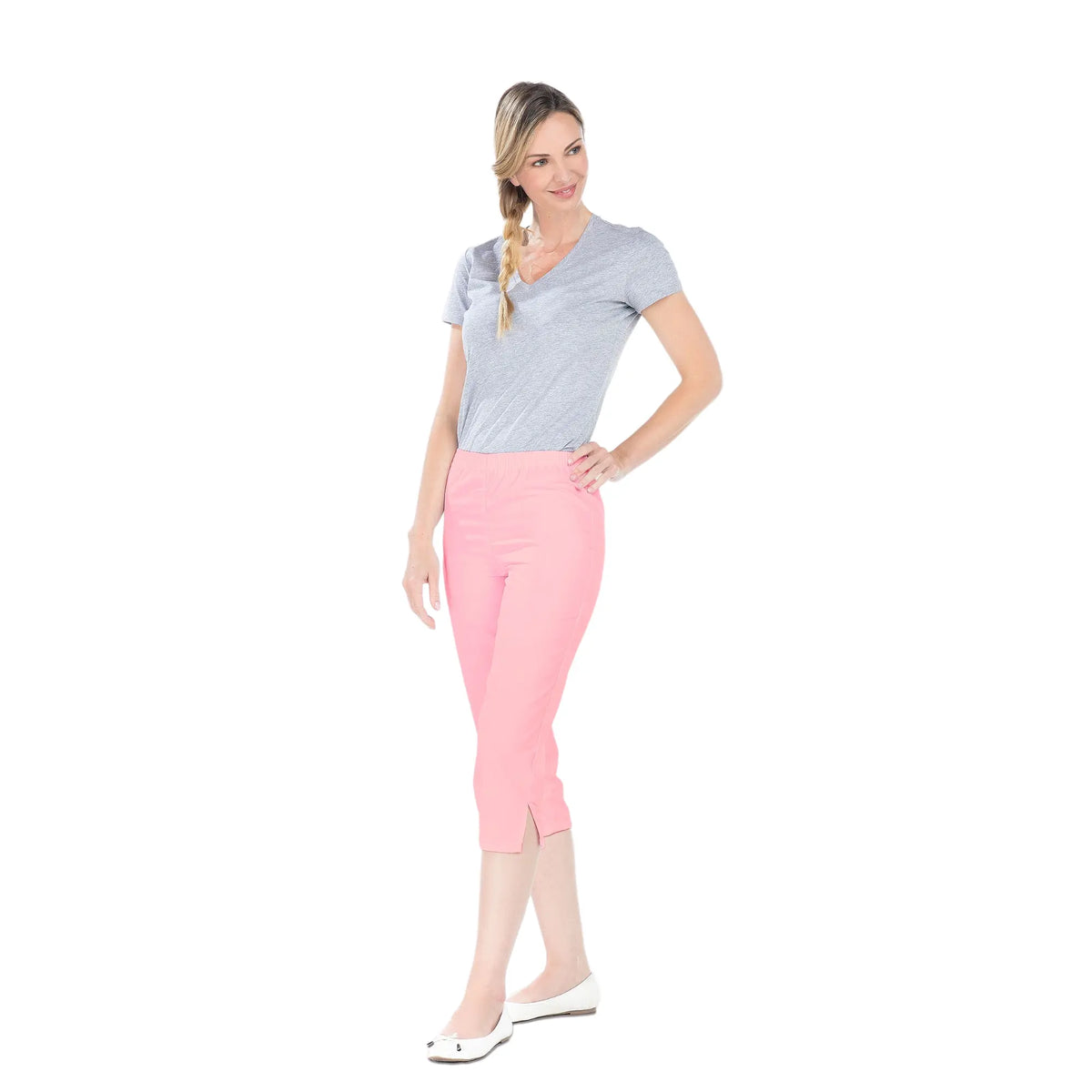 Bahamas - Cropped pants - Women - Elastic waistband - without pocket 