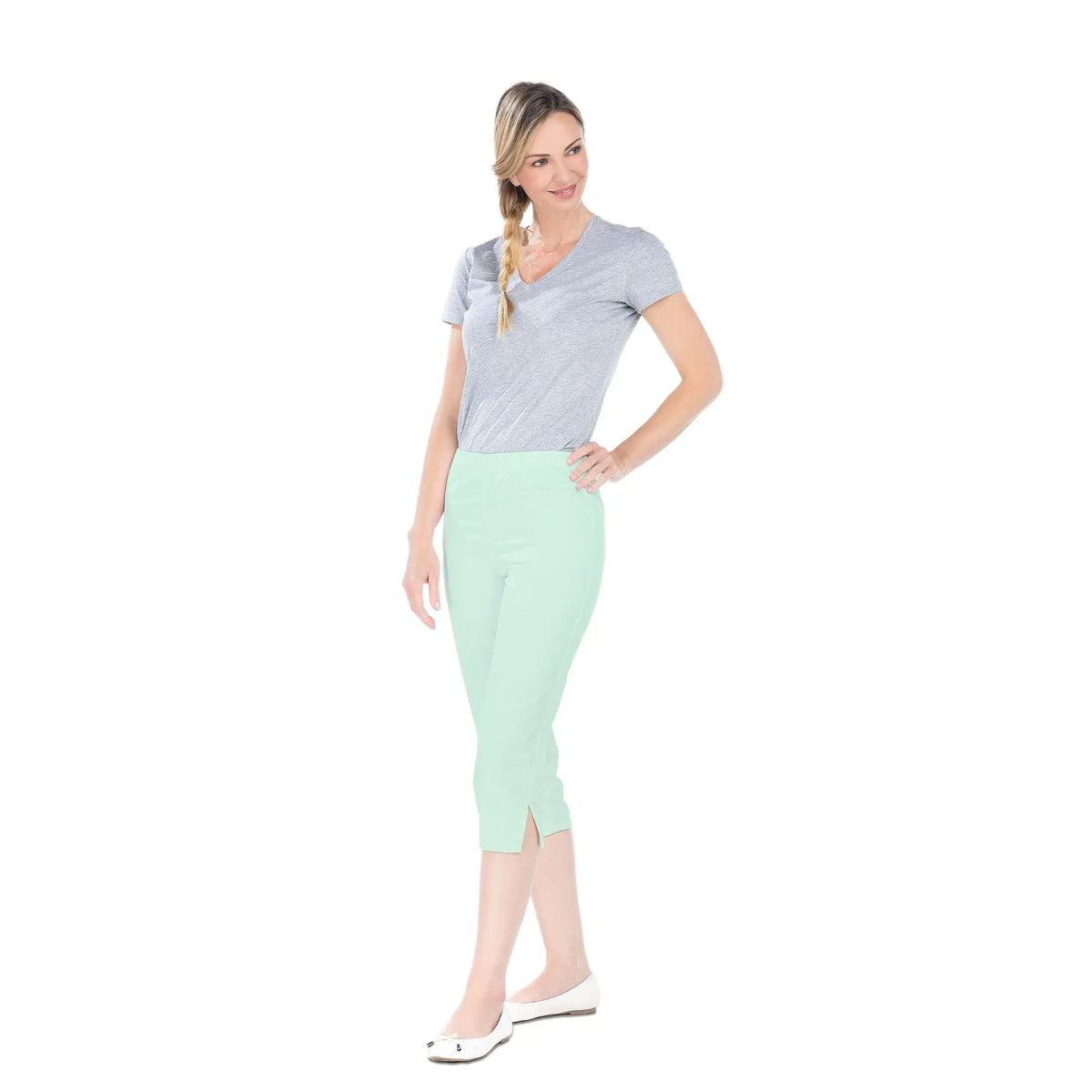 Bahamas - Cropped pants - Women - Elastic waistband - without pocket 