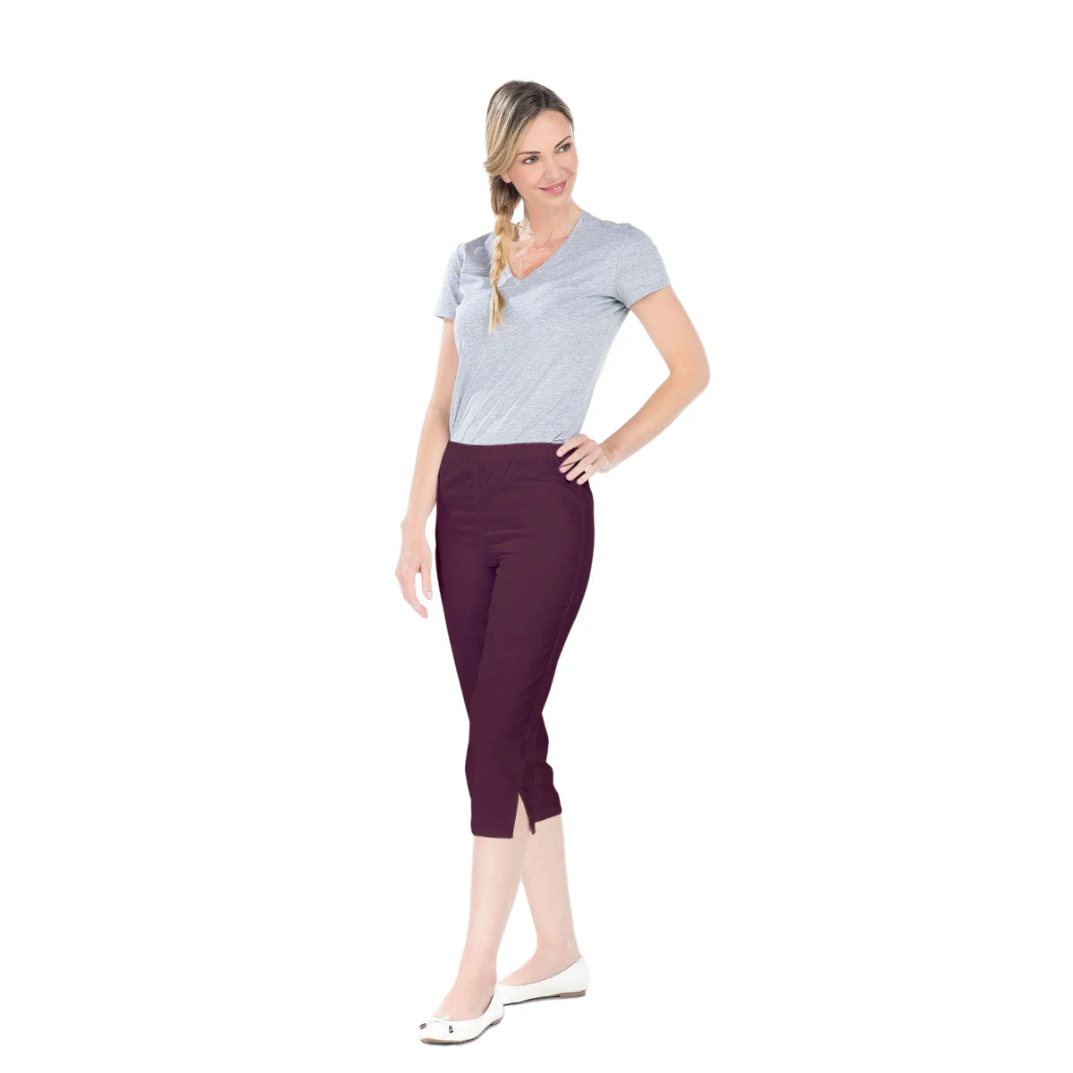 Bahamas - Cropped pants - Women - Elastic waistband - without pocket 