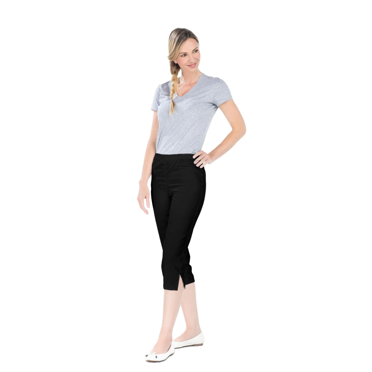 Bahamas - Cropped pants - Women - Elastic waistband - without pocket 