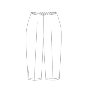 Bahamas - Cropped pants - Women - Elastic waistband - without pocket 