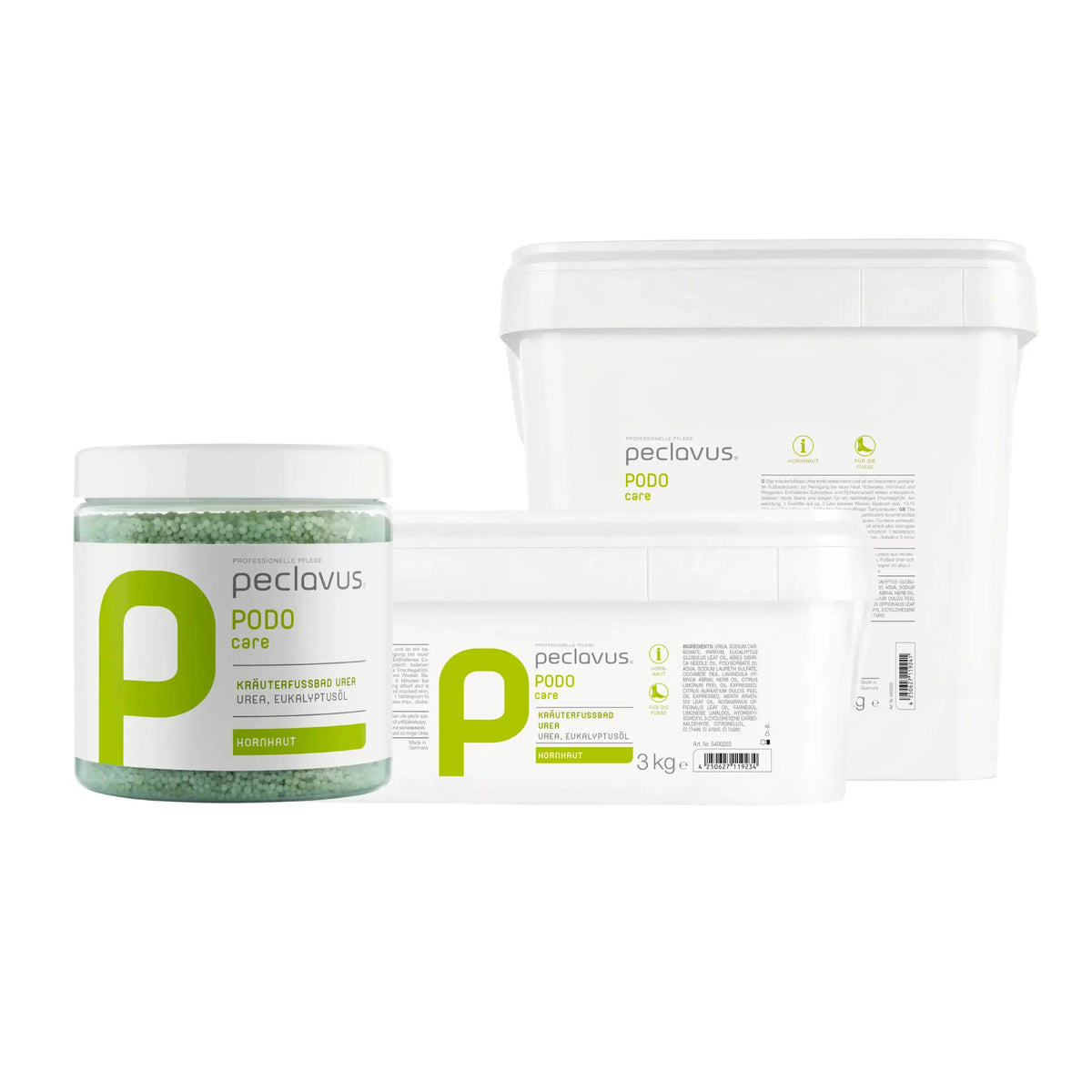 Baño de pies con urea a base de hierbas - Peclavus - Mi Podología