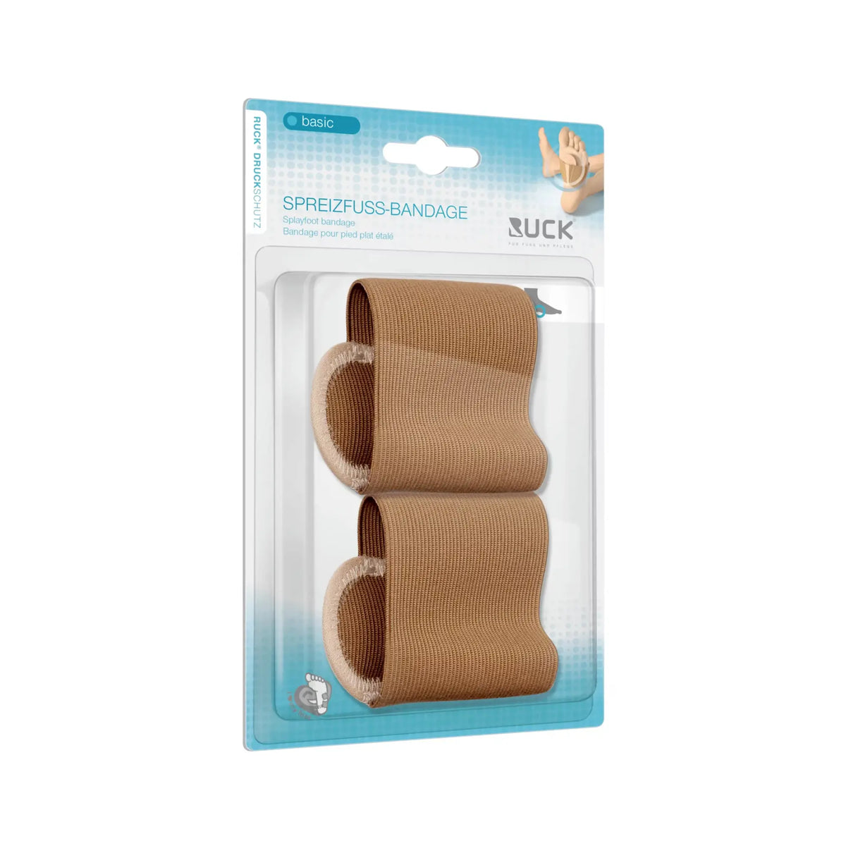 Vendaje elástico con refuerzo - Alivio del dolor - 1 par - 10 tallas disponibles - Ruck - My Podologie