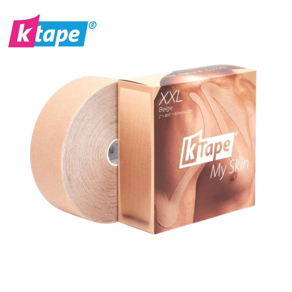 XXL elastic adhesive tape - 5cm x 22m - 5 colors - K-Tape
