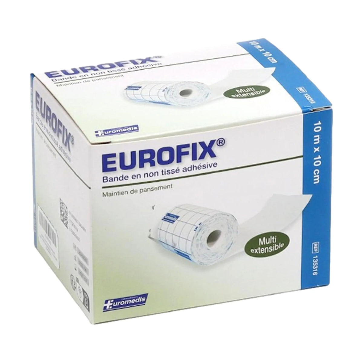 10m non-woven adhesive strip - 2 dimensions - Eurofix by Euromédis - My Podologie