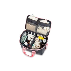 MULTY medical case - Gray / Pink shoulder strap - Elite bags - My Podologie