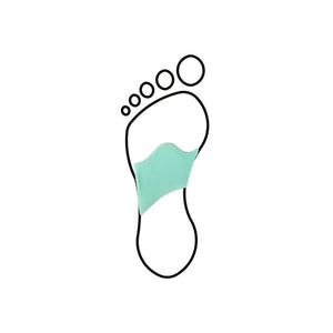 Capitale Retro Bar - Latex foam - Light relief on the metatarsal heads - Shore 25-35 - Green - My Podologie