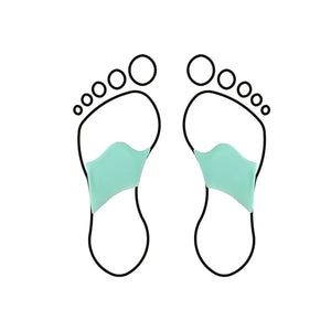 Capitale Retro Bar - Latex foam - Light relief on the metatarsal heads - Shore 25-35 - Green - My Podologie