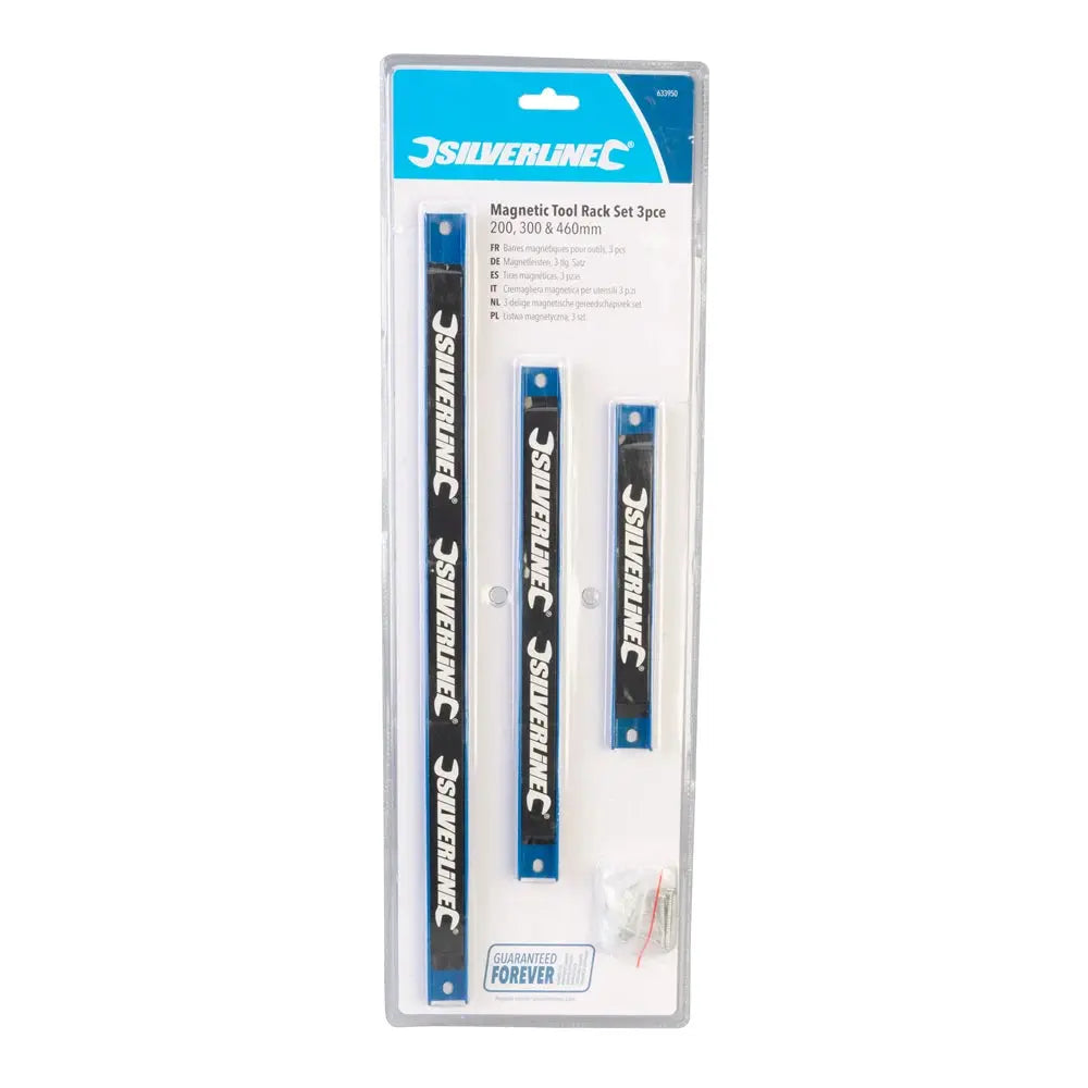 Magnetic tool bars - 3 pieces - Silverline Silverline 