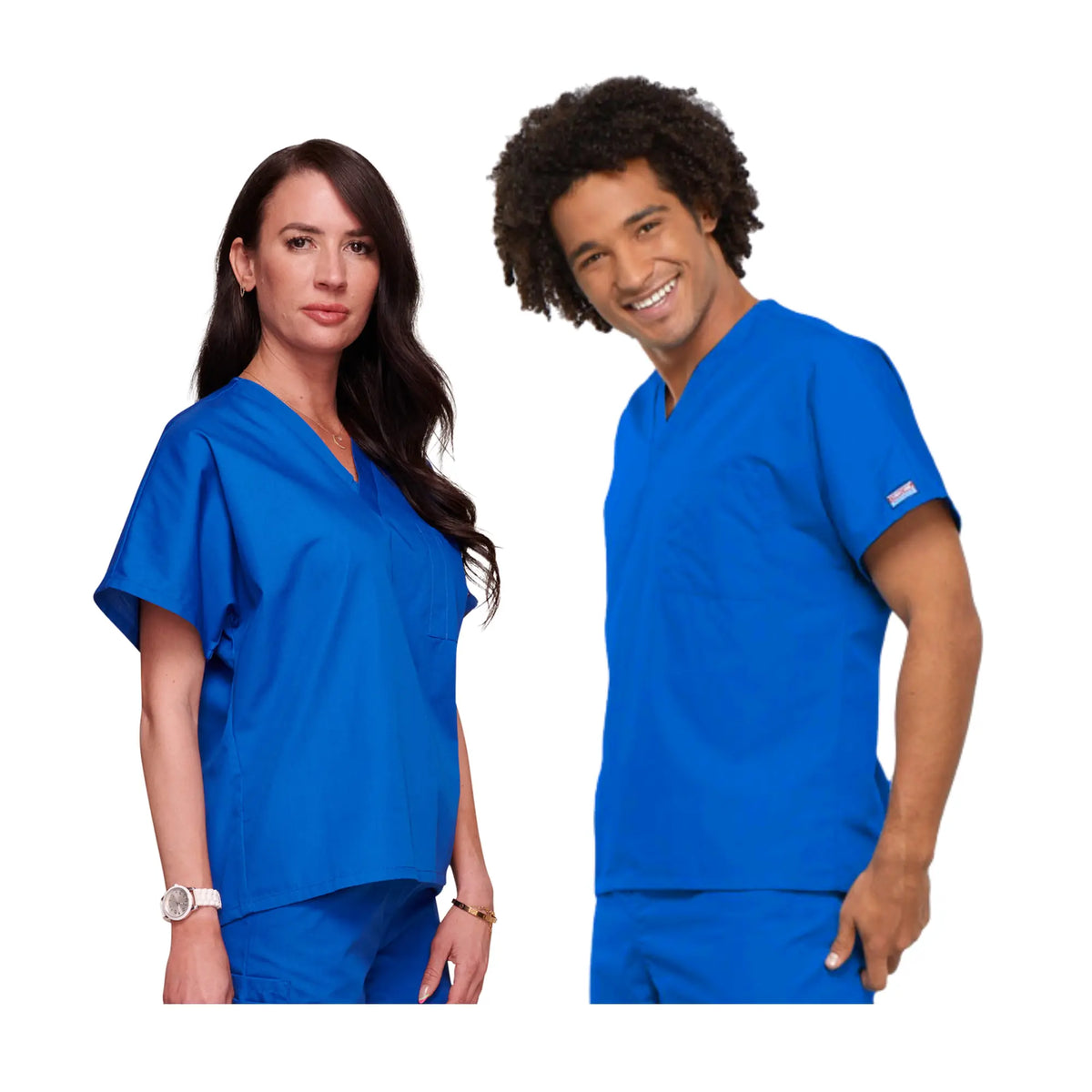 Biarritz - Medical Tunic - V Neck - Unisex - Cherokee Cherokee Authentic Workwear Royal Blue-3XL