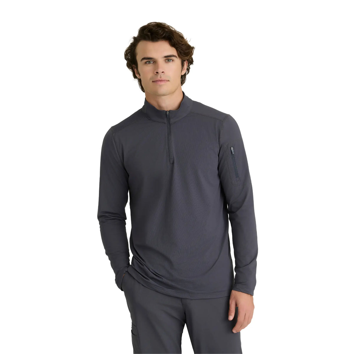 Bloom - Long-sleeved tunic - Stand-up collar - Men - Skechers Slip’ins SKECHERS SLIP-INS KNITS  Anthracite Gray / XL