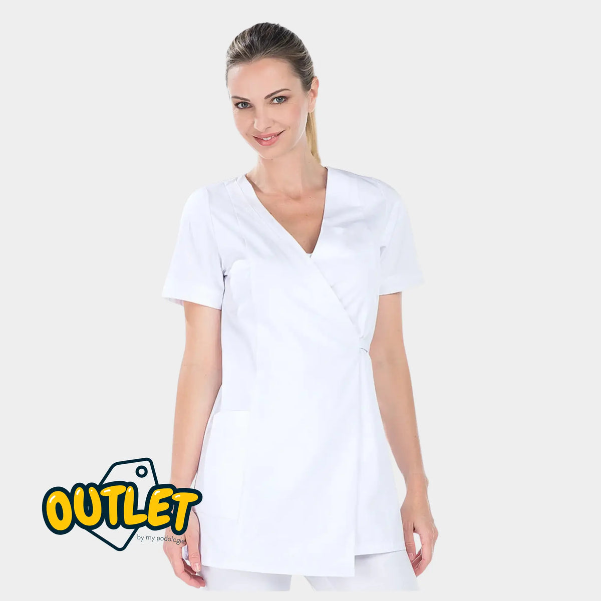 Blouse femme - Taille XS - My Blouse // Fin de série My Podologie  Claudia - blanc