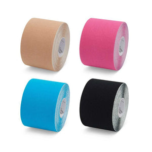 Caja de 4 rollos de cinta adhesiva elástica - 5cm x 5m - 5 colores - K-Tape