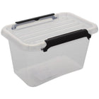 Caja de almacenamiento de plástico transparente con tapa - 3 tamaños