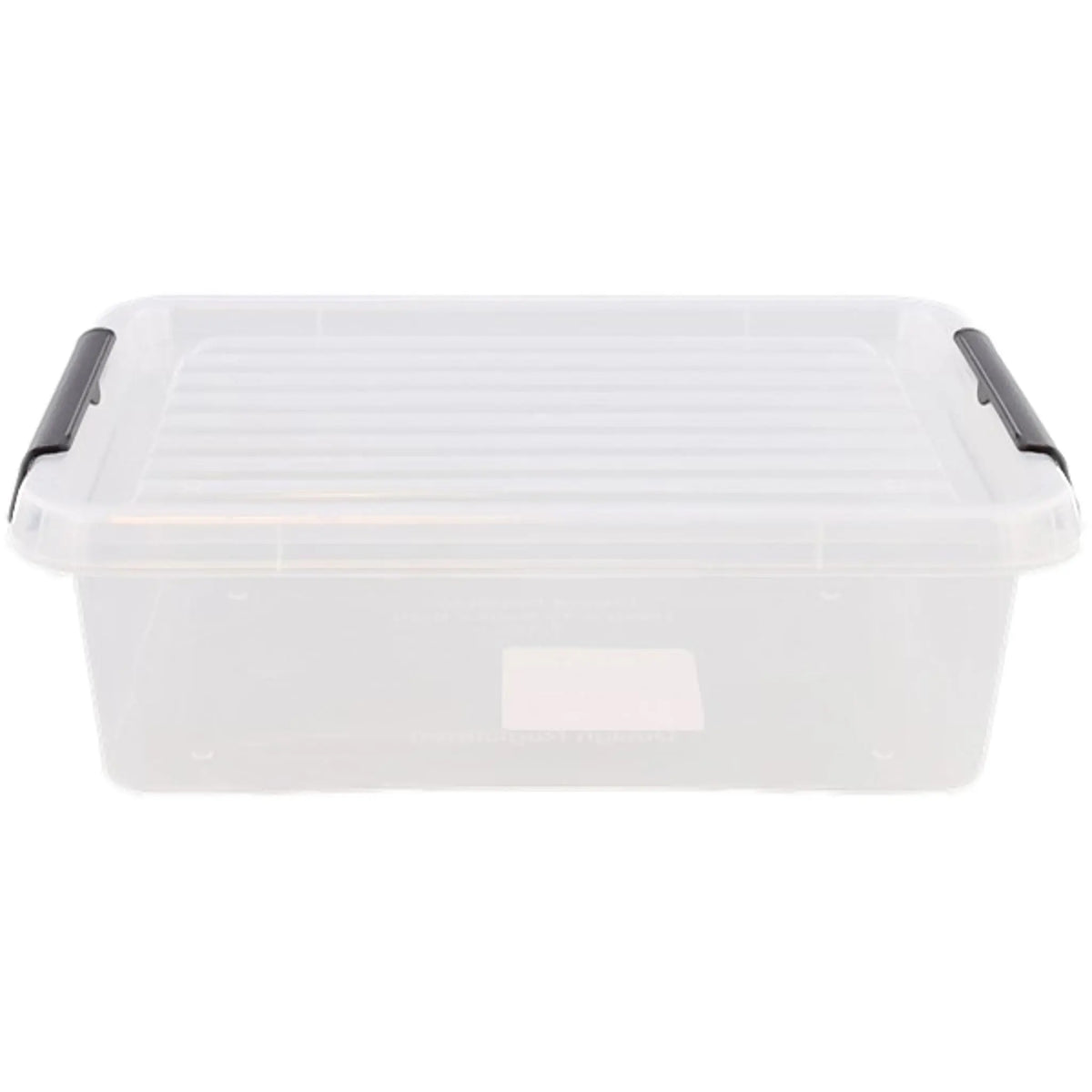 Caja de almacenamiento de plástico transparente con tapa - 3 tamaños