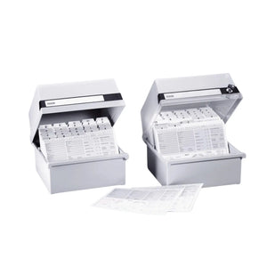 Card box for approx. 800 cards - A5 landscape orientation - Light gray - Ruck Ruck 