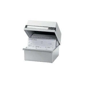 Card box for approx. 800 cards - A5 landscape orientation - Light gray - Ruck Ruck 
