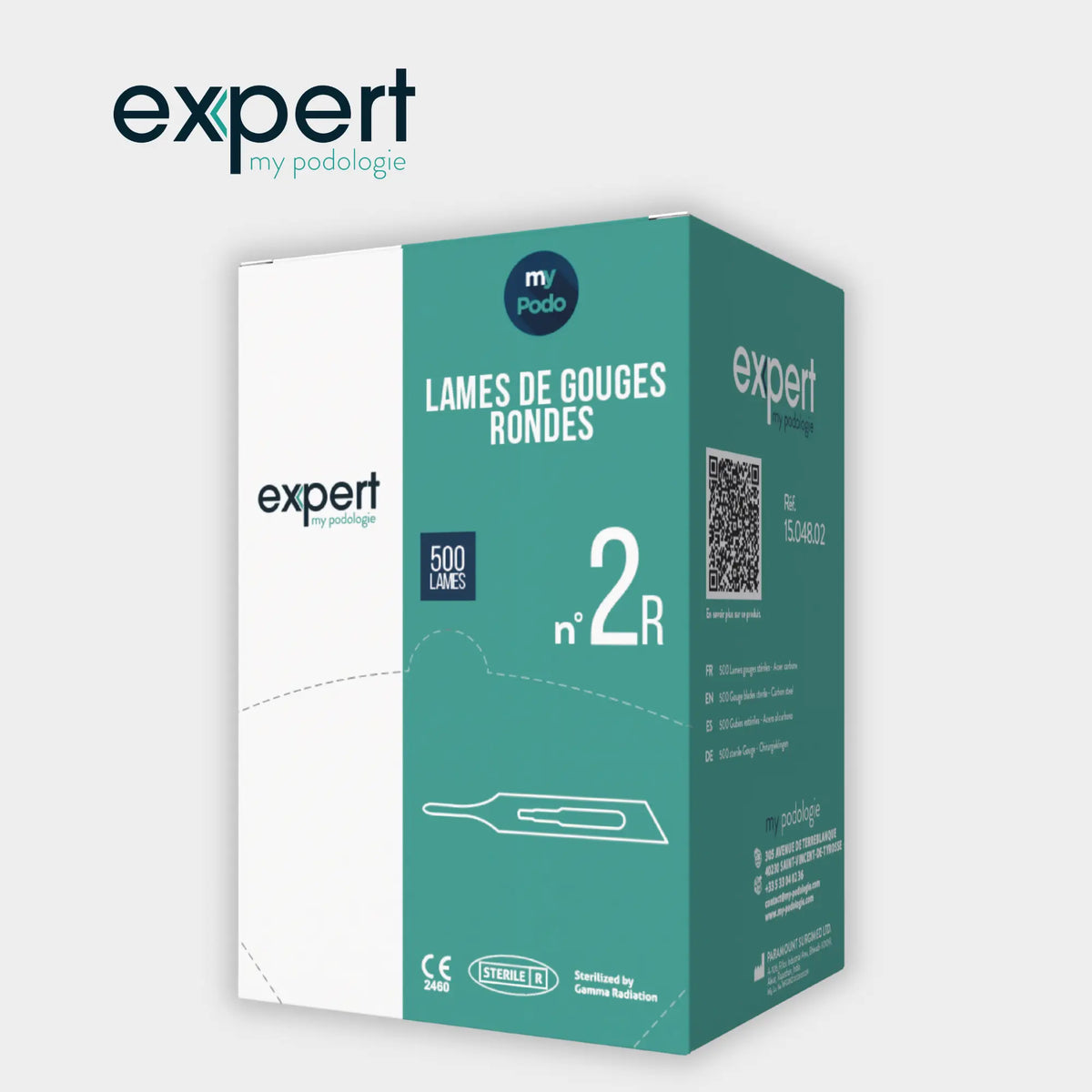 Box of 500 round gouge blades - Expert by My Podologie Expert 