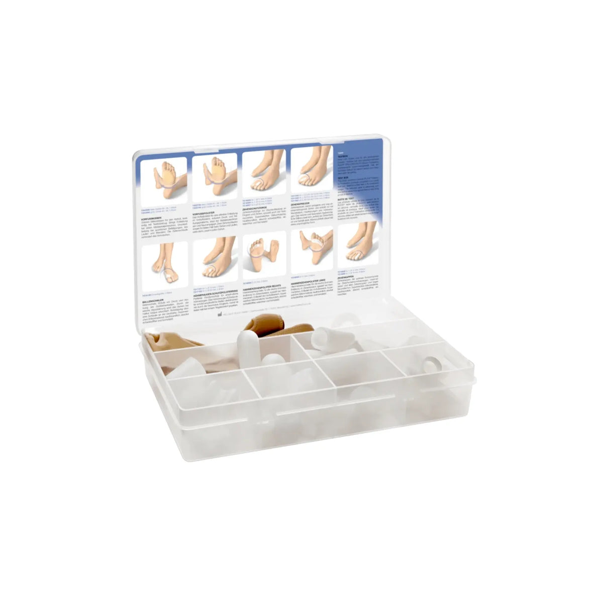 Silicone protection test box - 18 compartments - Ruck - My Podologie