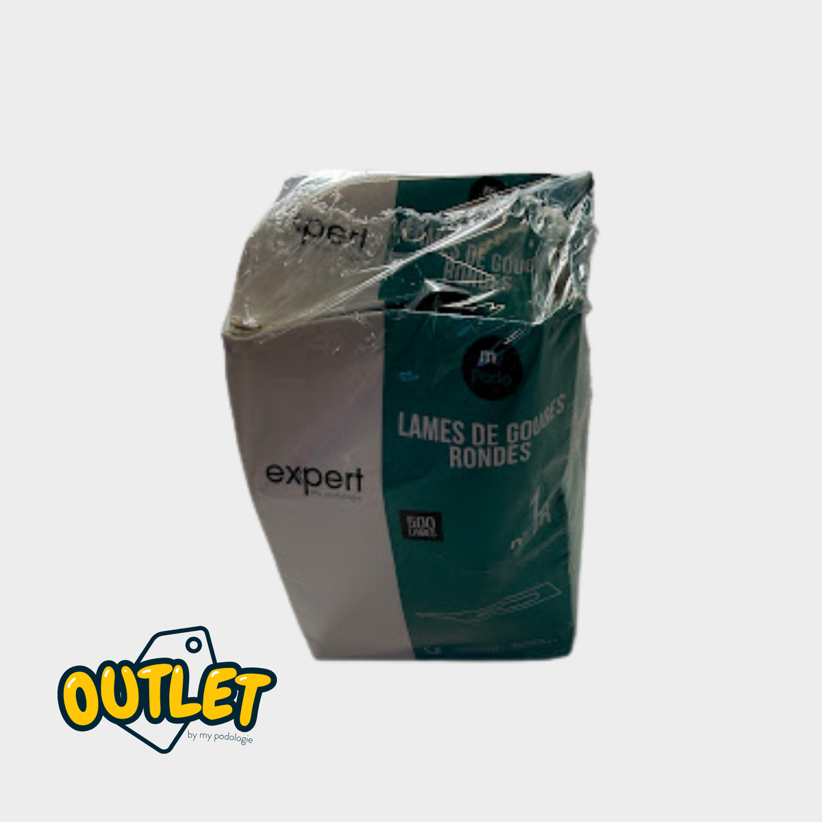 Boîte de 500 lames de gouges rondes N°1 ou 2 - Expert by My Podologie // Défaut