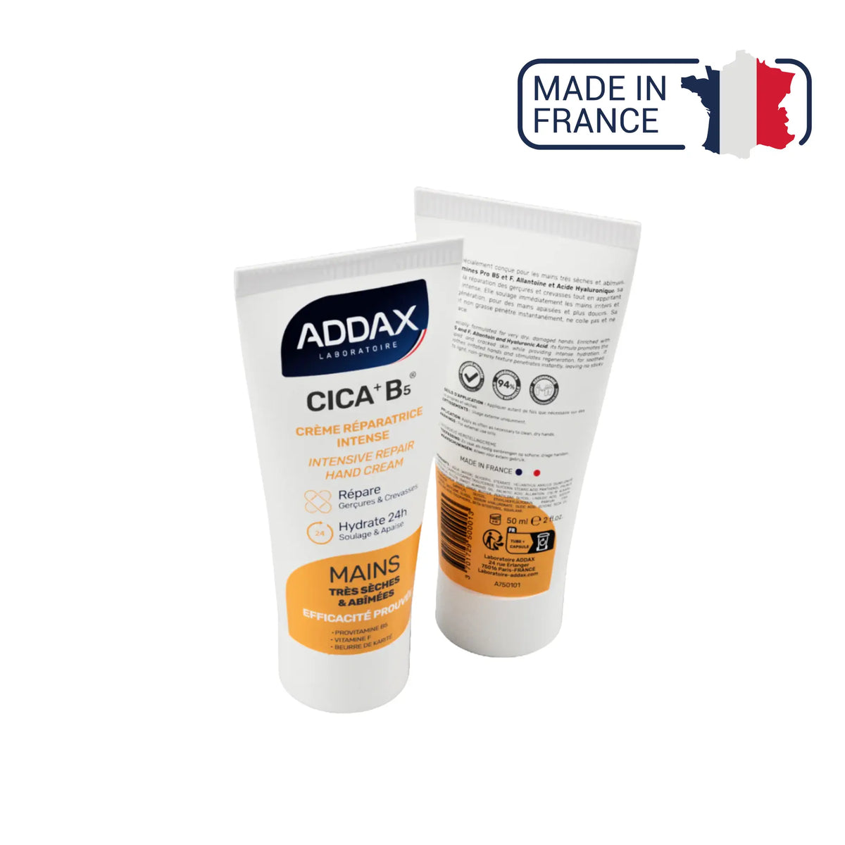 CICA + B5® - Intense restorative hand cream - 50 ml - Laboratoire Addax Laboratoire Addax 