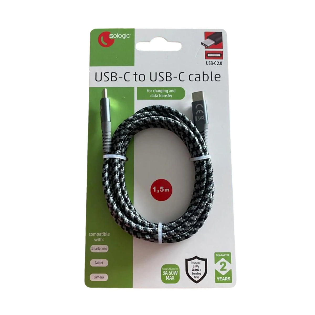 USB-C to USB-C cable - Charging and data transfer