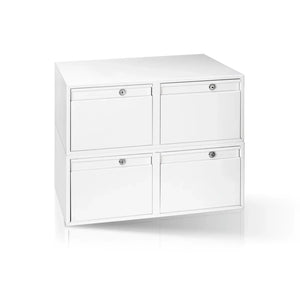 Storage box - Steel - Pure white - Ruck Ruck 