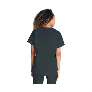 Calais - V-neck snap button tunic - Women - Cherokee Cherokee Authentic Workwear 