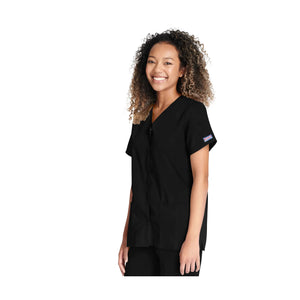 Calais - V-neck snap button tunic - Women - Cherokee Cherokee Authentic Workwear 