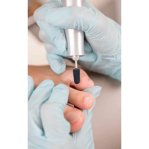 Round abrasive caps x10 1301 - Diamond - Fine grain - Abrasion of corns, calluses and hyperkeratoses - 5 mm Ruck 