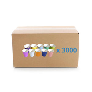 Box of 3000 20 cl paper cups - 10 colors to choose from - Medi Stock MEDI STOCK  Peach