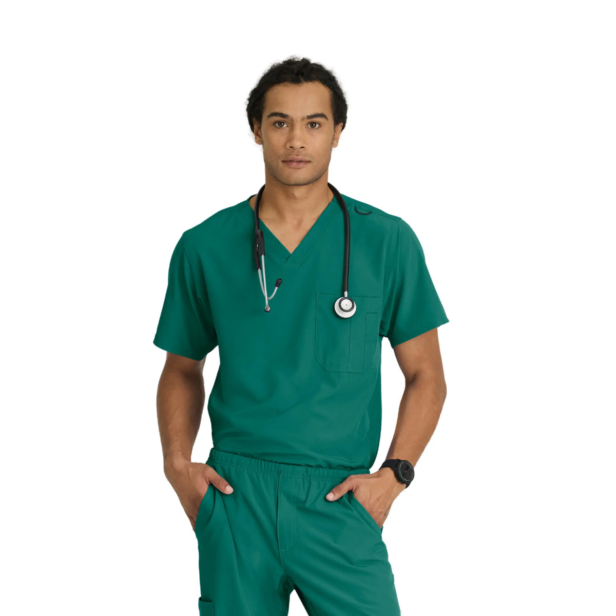 Casablanca - V-neck tunic - wide cut - Men - Skechers SKECHERS  Hunter Green / XL