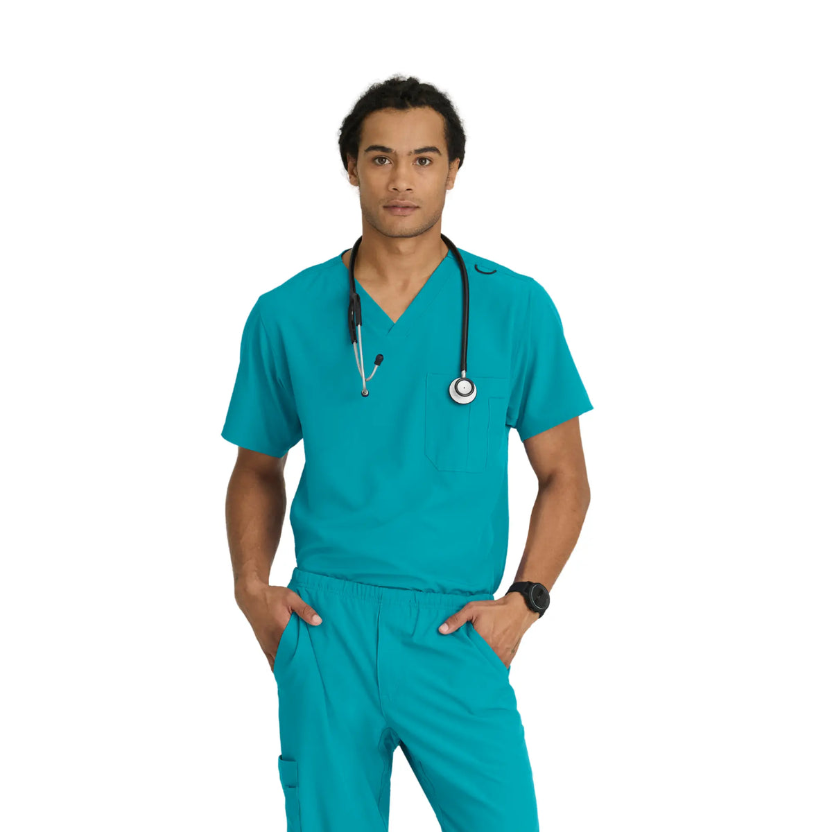 Casablanca - V-neck tunic - wide cut - Men - Skechers SKECHERS  Caribbean Blue / XL