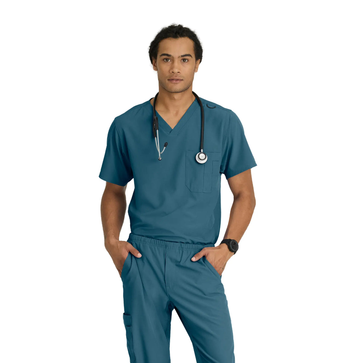 Casablanca - V-neck tunic - wide cut - Men - Skechers SKECHERS  Bahamas Blue / XL