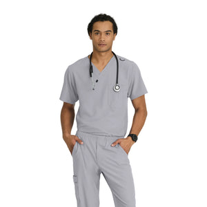 Casablanca - V-neck tunic - wide cut - Men - Skechers SKECHERS  Light Gray / XL