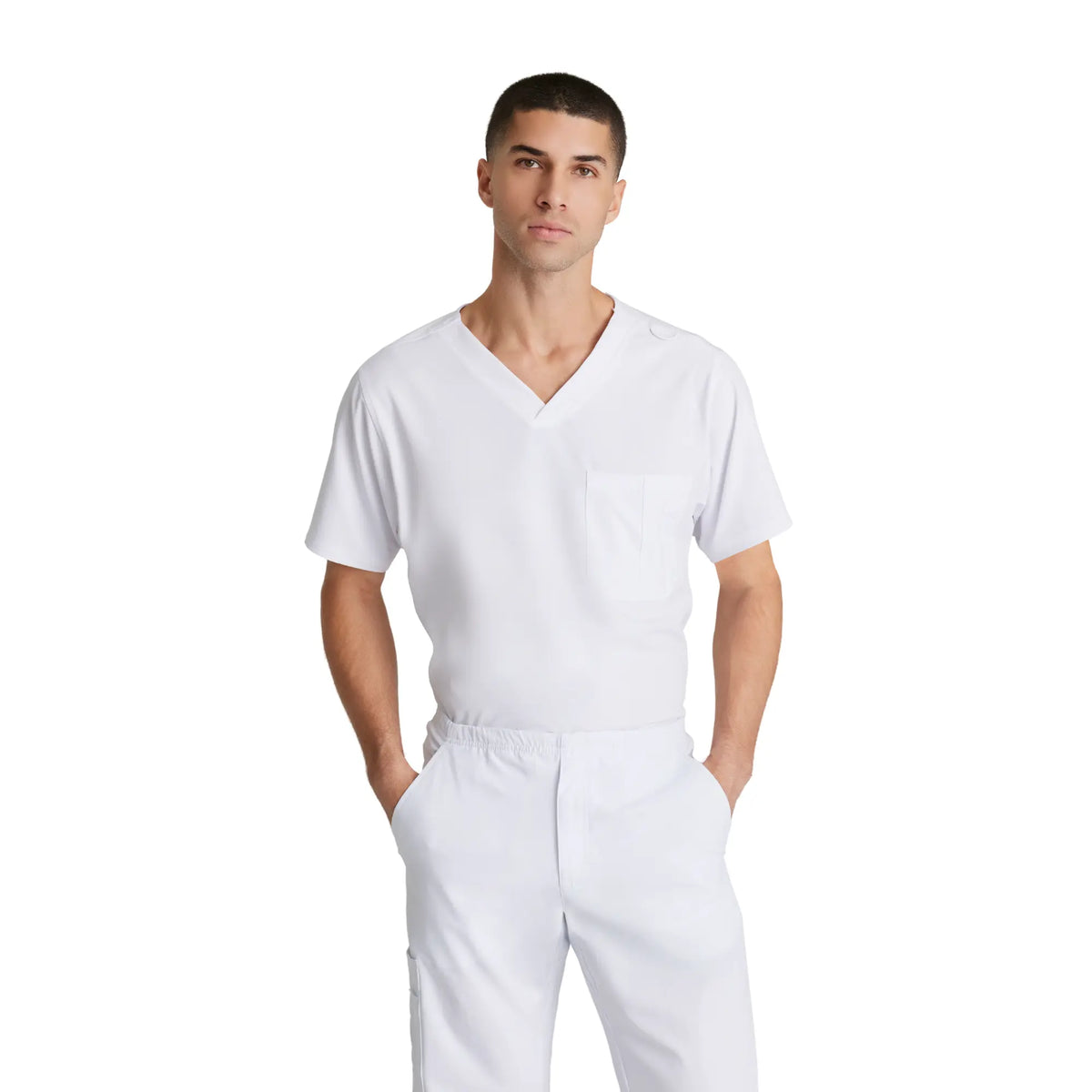 Casablanca - V-neck tunic - wide cut - Men - Skechers SKECHERS  White / XL