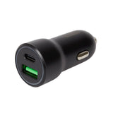 Cargador de coche dual USB 3.0 y USB-C