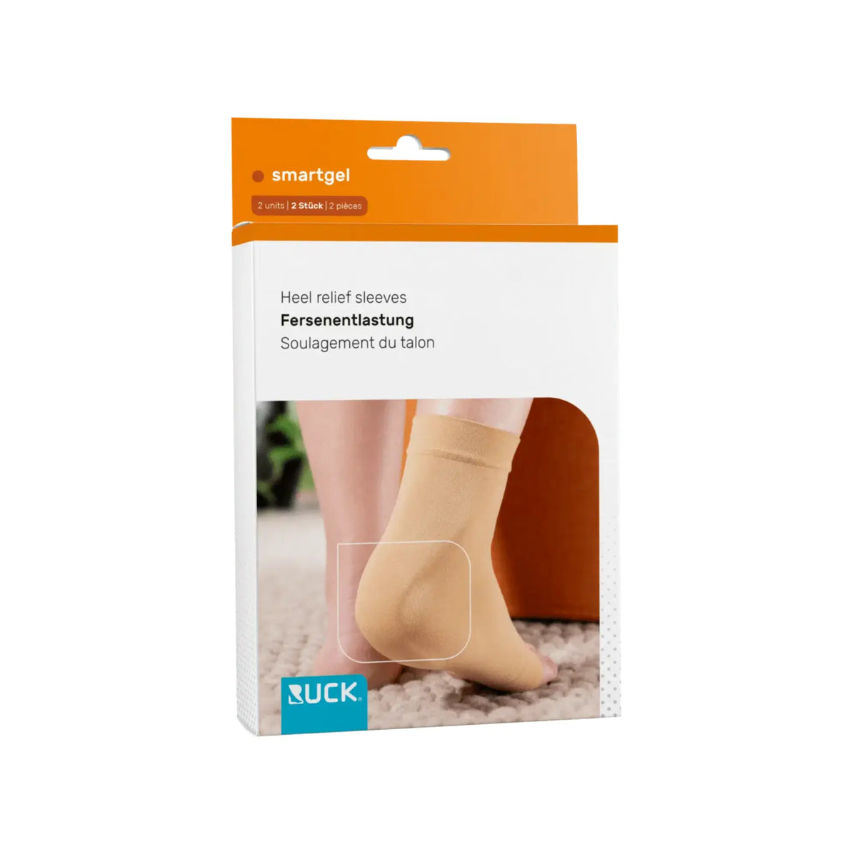 Smartgel protective sock - Heel 2 sizes available - 1 pair - Beige - Ruck Ruck 