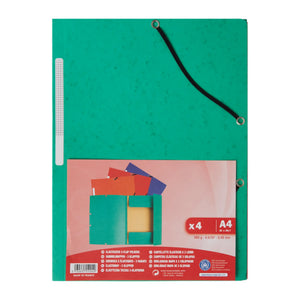 Elastic folders - Set of 4 - Exacompta